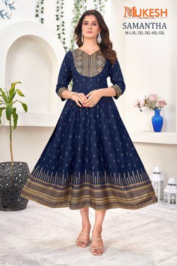 SAMANTHA BY MUKESH EMBROIDERY WORK GOWN WHOLESALER IN INDIA
